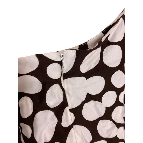 Dressbarn Brown & White Midi Sundress Women’s Size 8 Medium – Summer Boho Style - Picture 4 of 5